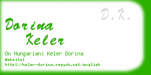 dorina keler business card